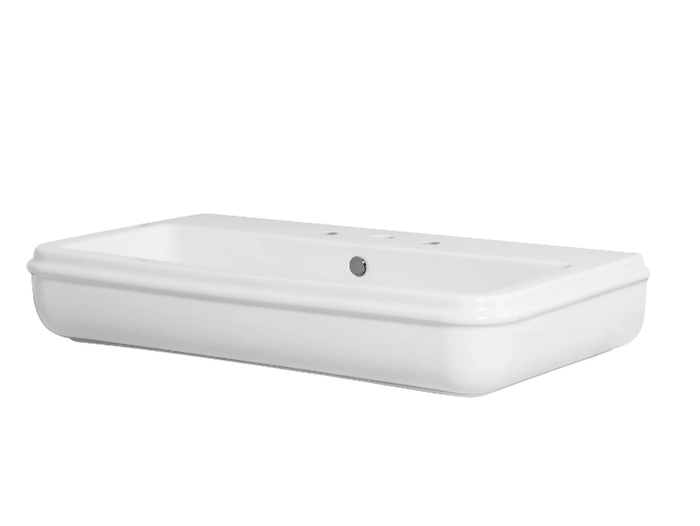 CHARME - Countertop rectangular washbasin _ Azzurra Ceramica